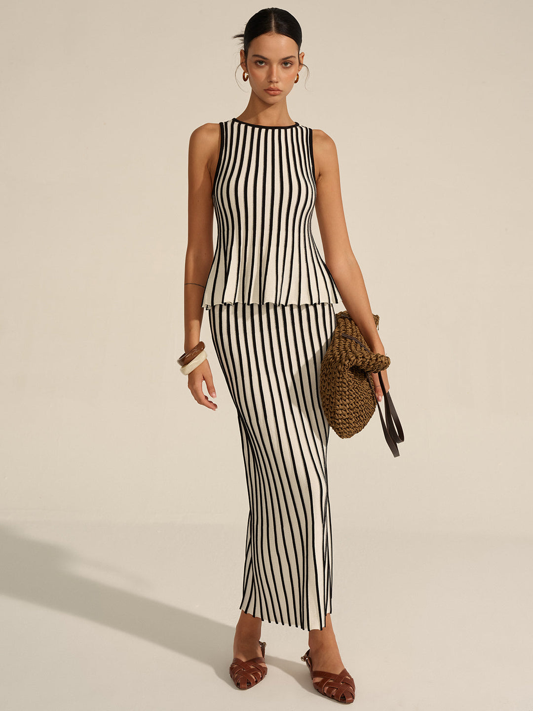 Striped Knit Co-ord Set