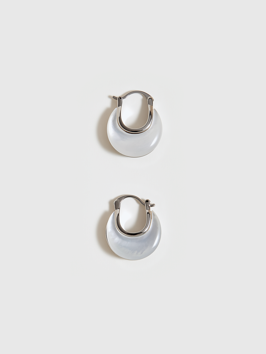 Mother of Pearl Hoop Earrings
