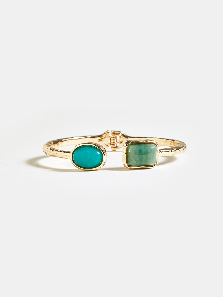 Hammered Turquoise Bracelet