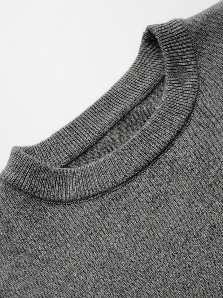 Cinched Waist Crew Neck Sleeveless Sweater Vest