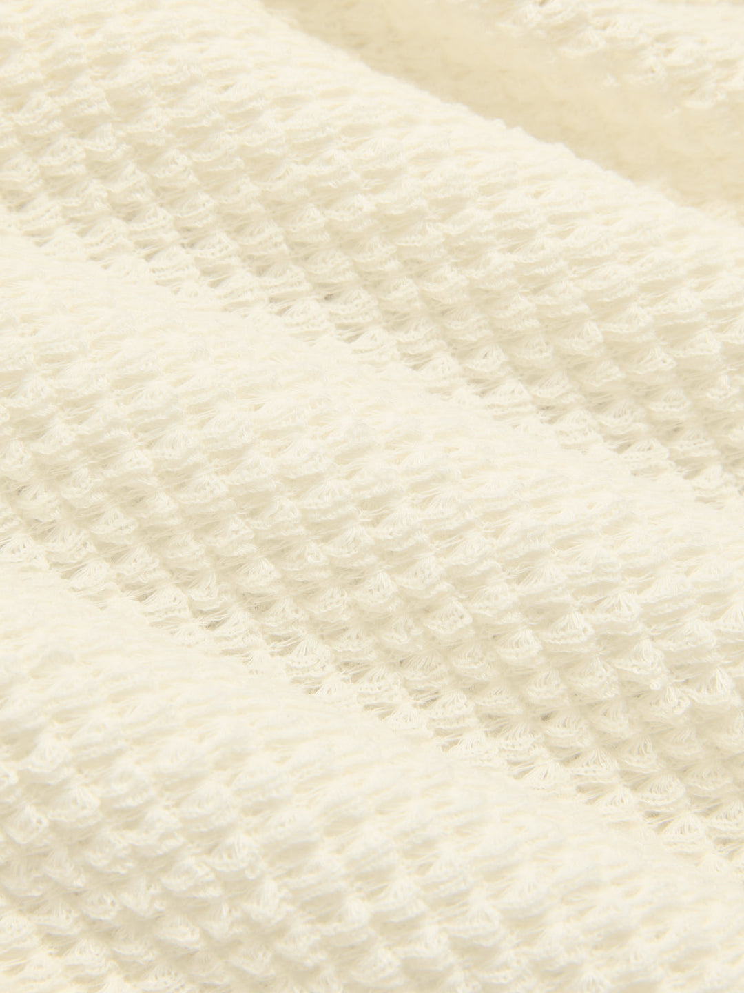 Waffle Knit V-Neck Twist Front Crop Top