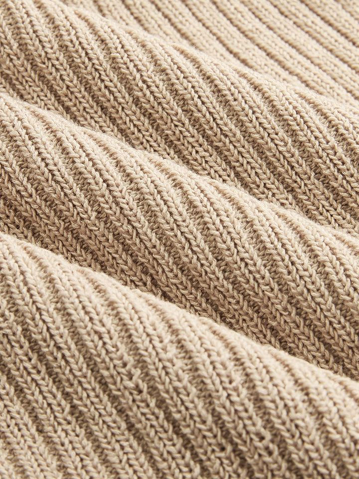 One Shoulder Ribbed Knit Tank Top