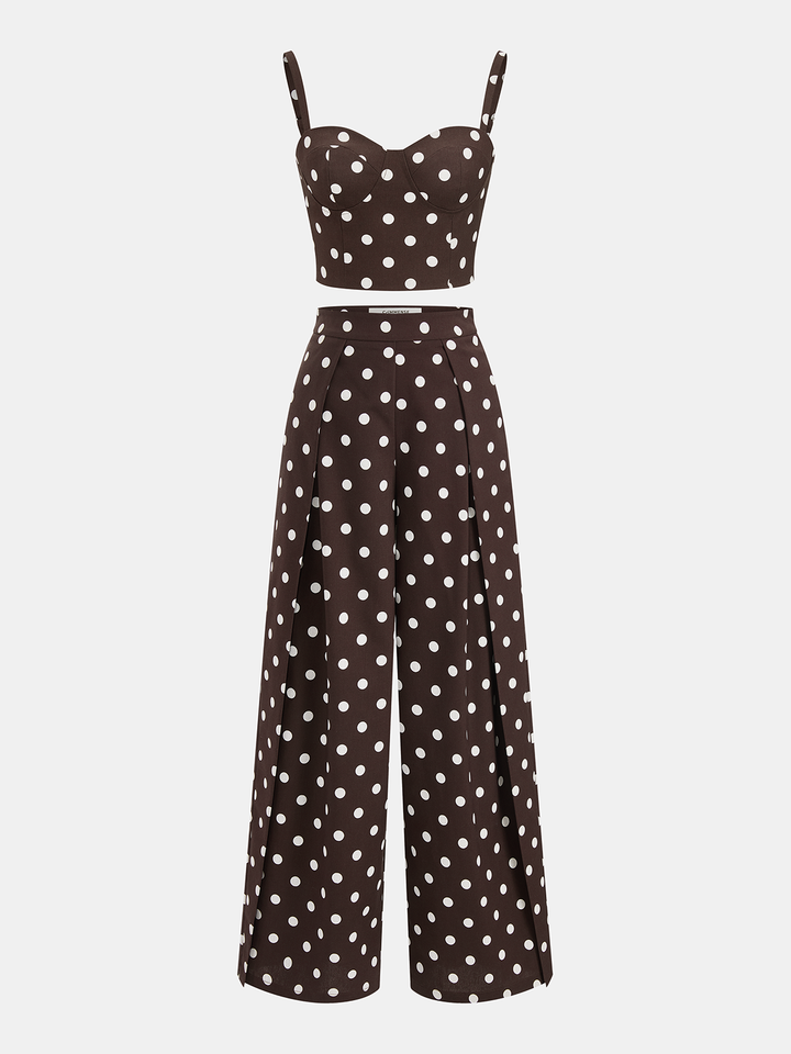 Polka Dot Cami Top & Pants Set