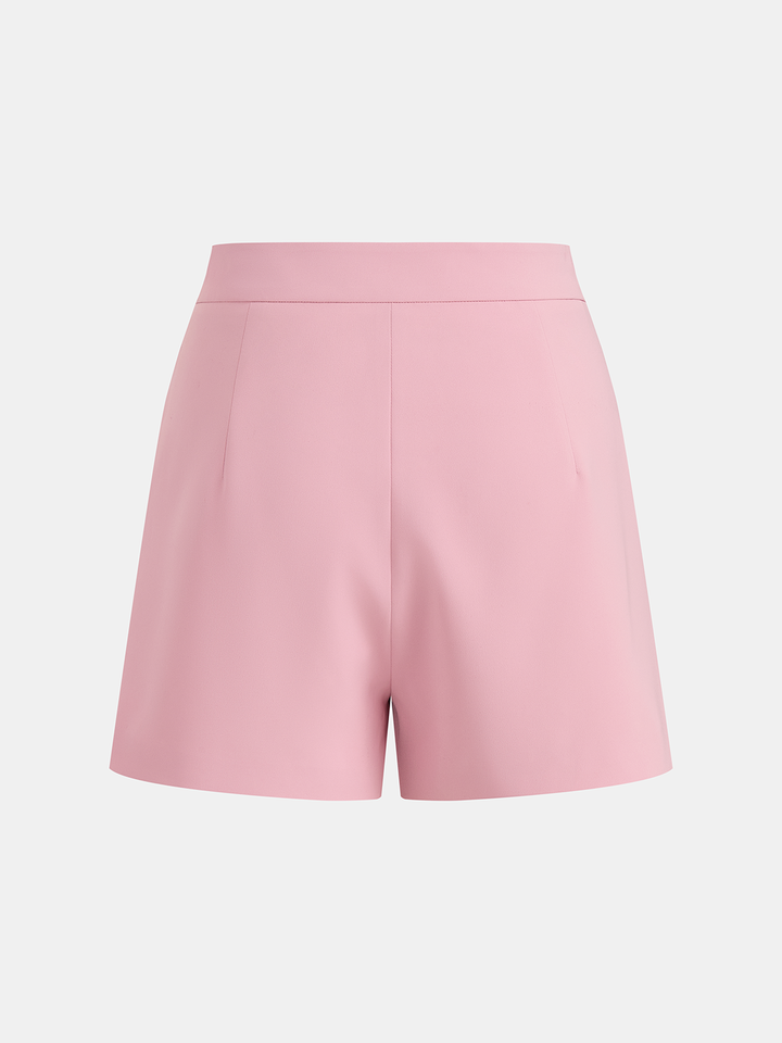 Belted Wide Sleeve Top & Shorts Set
