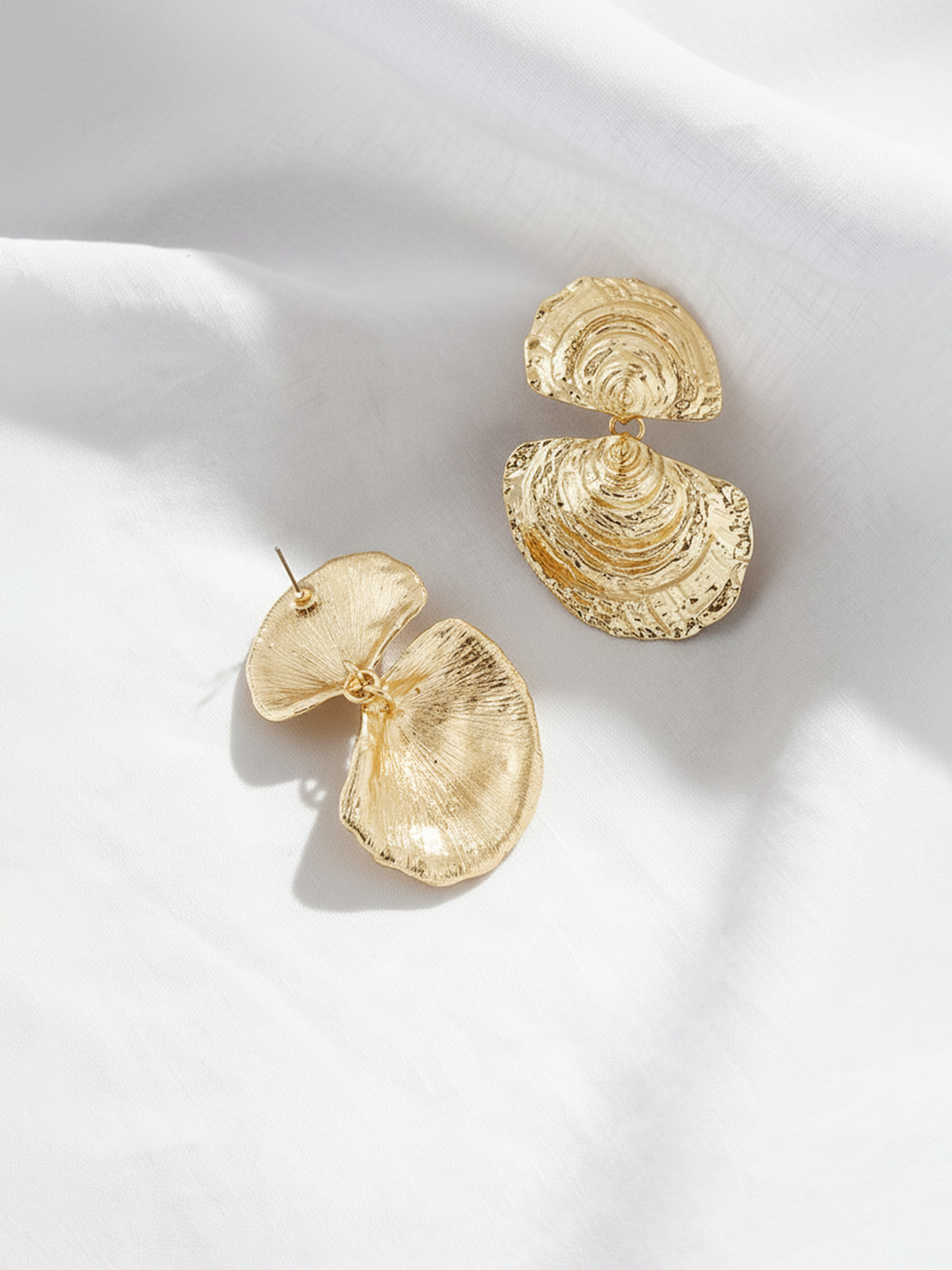 Oyster Shell Drop Earrings