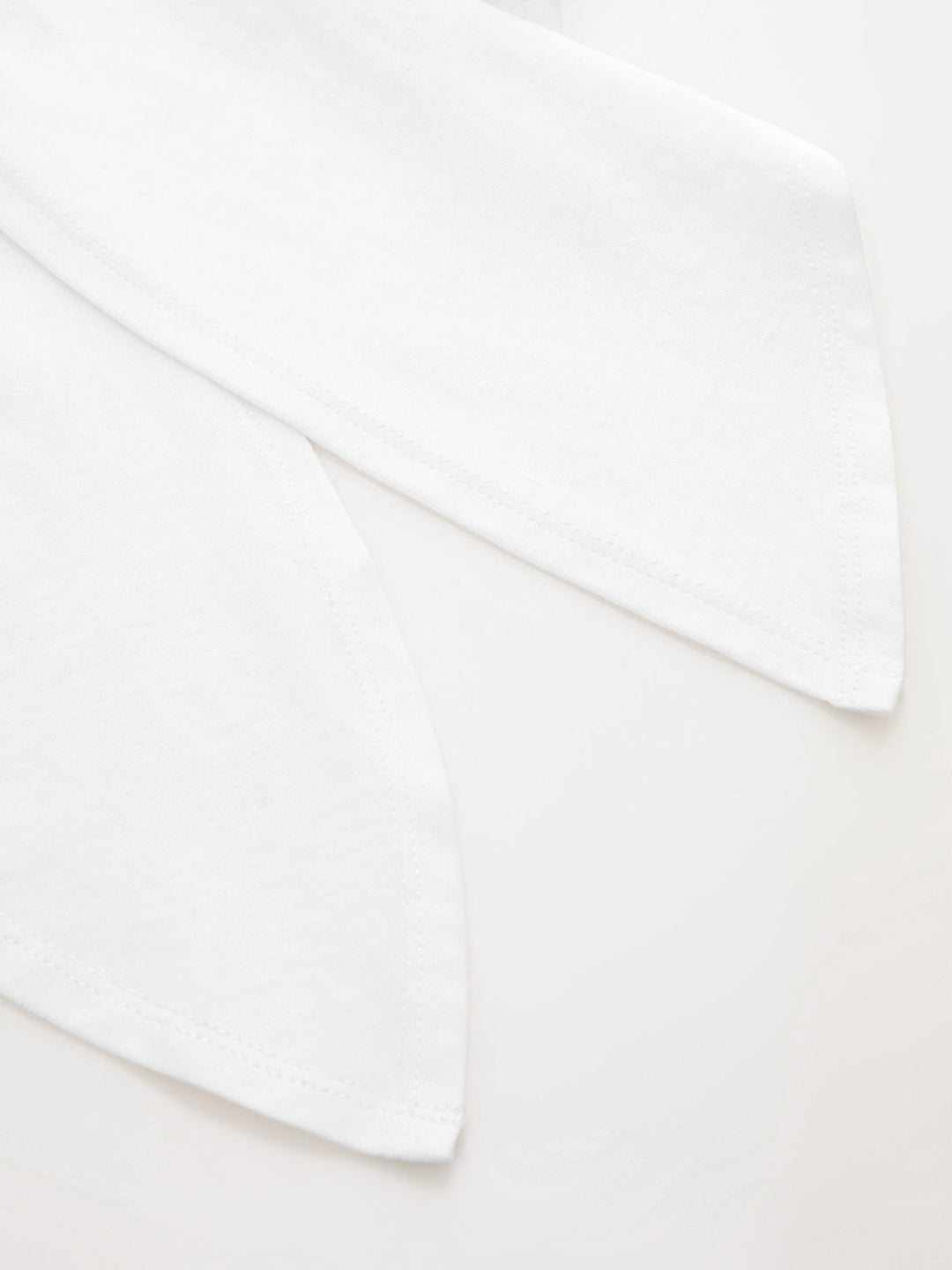 Cotton Knotted Short Sleeve Crop Top
