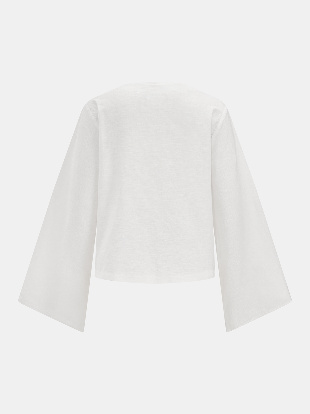 Cotton Tie-Front Blouse & Ruffled Shorts Set