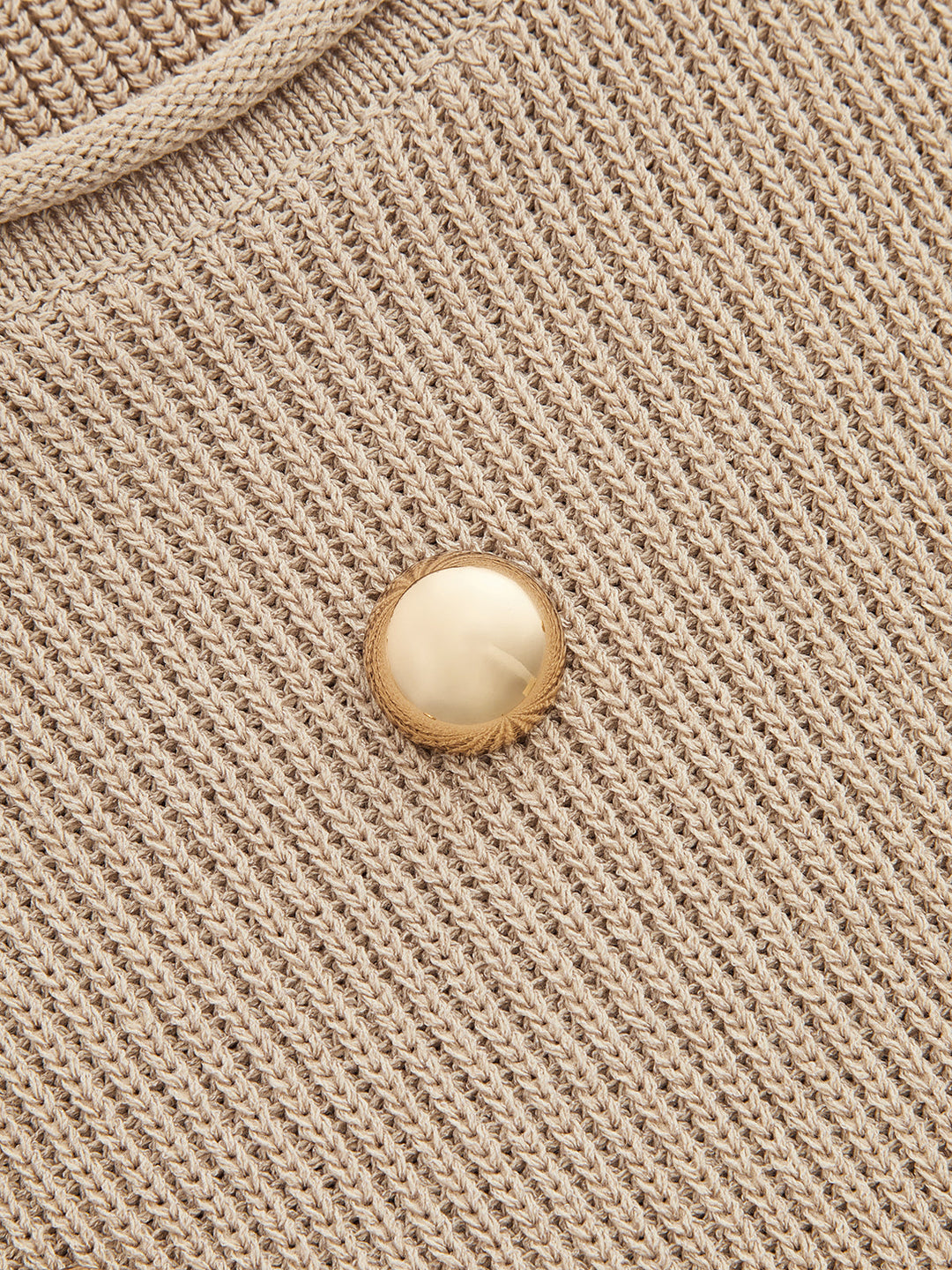 Metal Stud Embellished Knit Vest