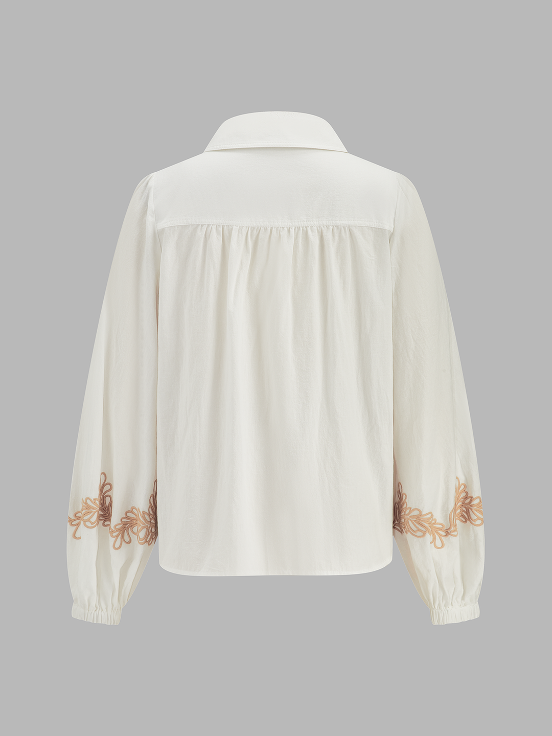 Cotton Embroidered Shirt & Belted Shorts Set