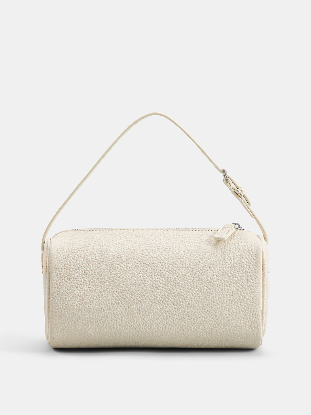 Genuine Leather Cylindrical Shoulder Bag