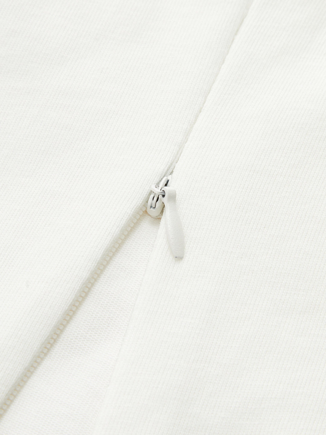 Cotton Ruched Asymmetrical Fitted Top