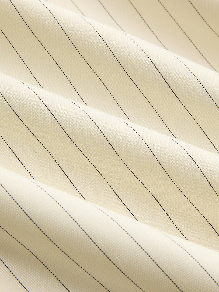 Striped Tie-Front Cropped Top & Shorts Set