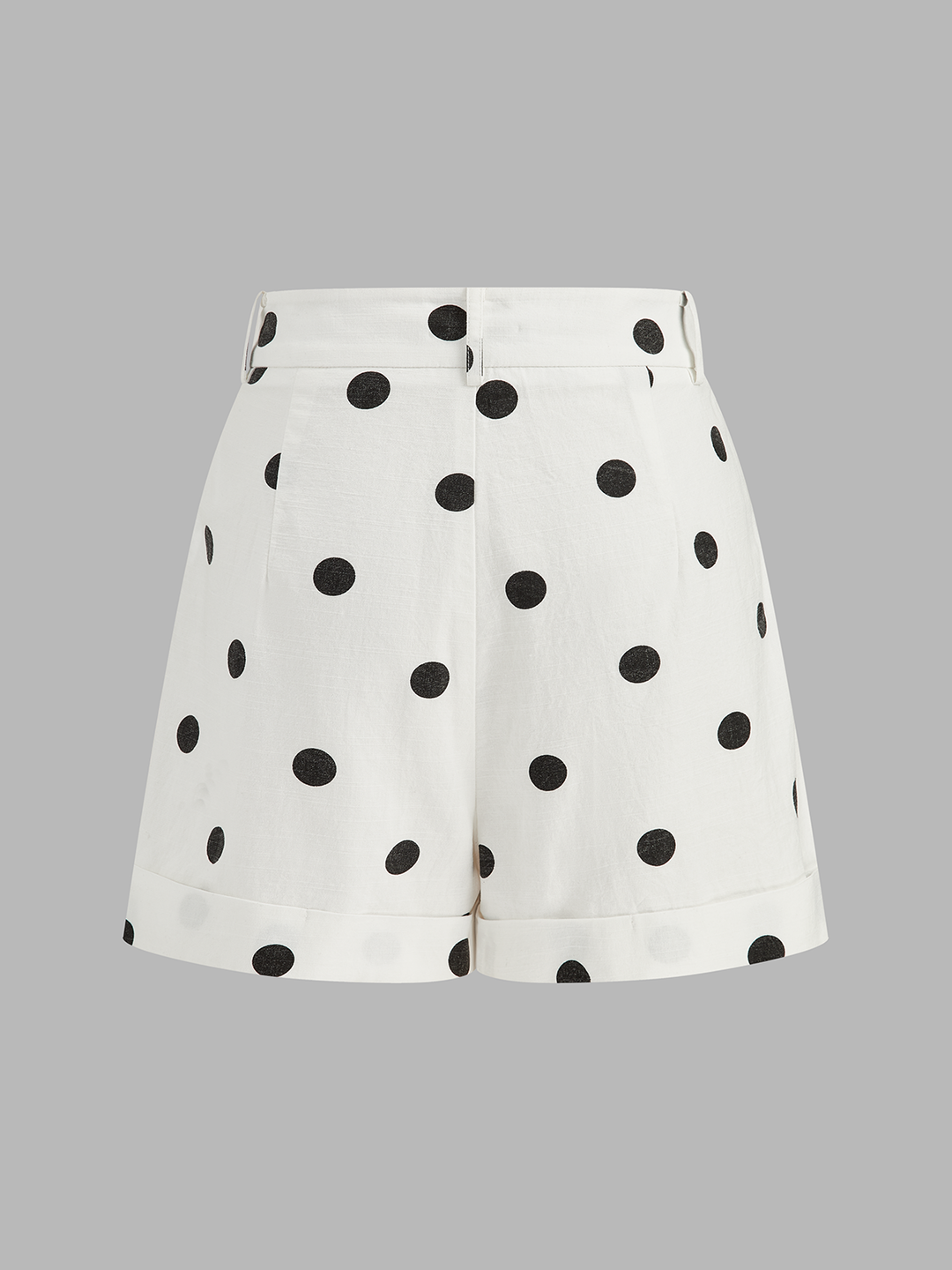 Polka Dot Belted Top & Shorts Set