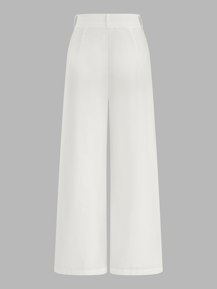 Strapless Asymmetrical Ruched Top & Pants Set