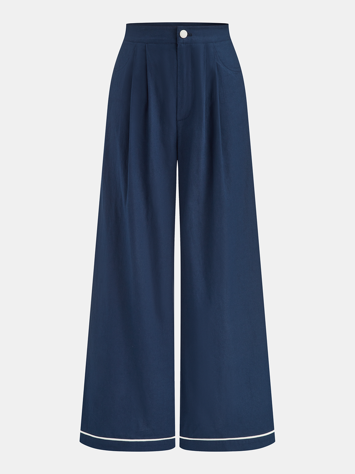 Cotton Linen Cami Top & Wide Leg Pants Set