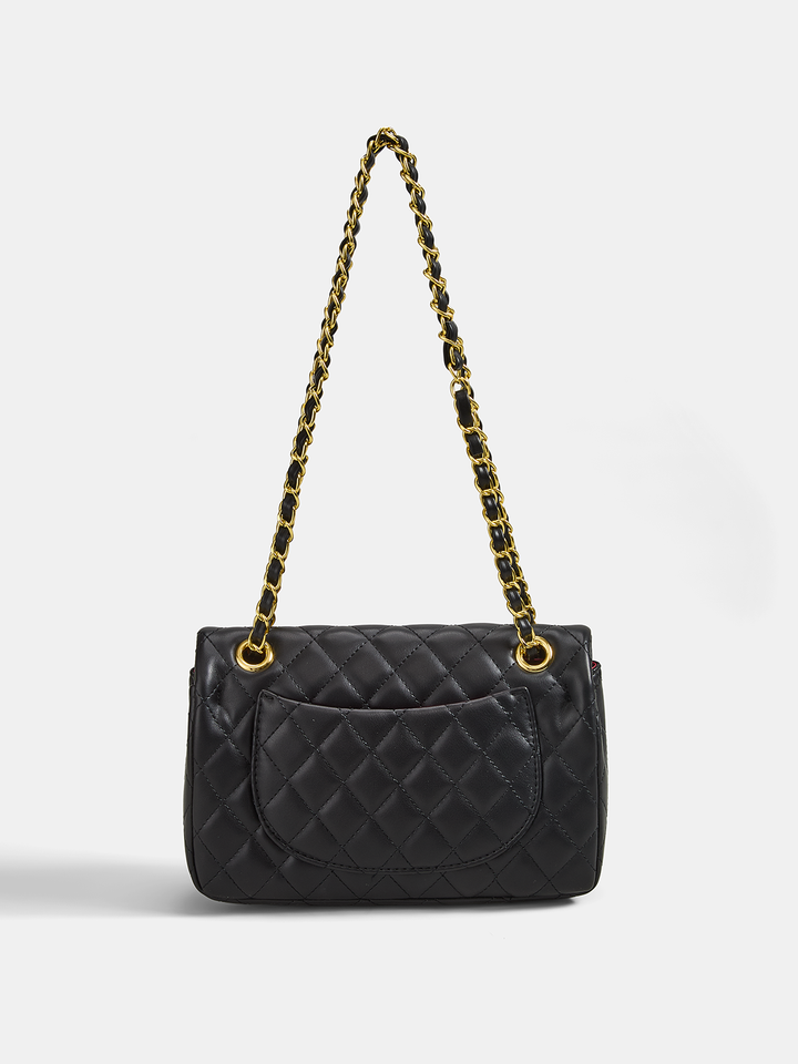 Quilted Chain Crossbody Shoulder Bag
