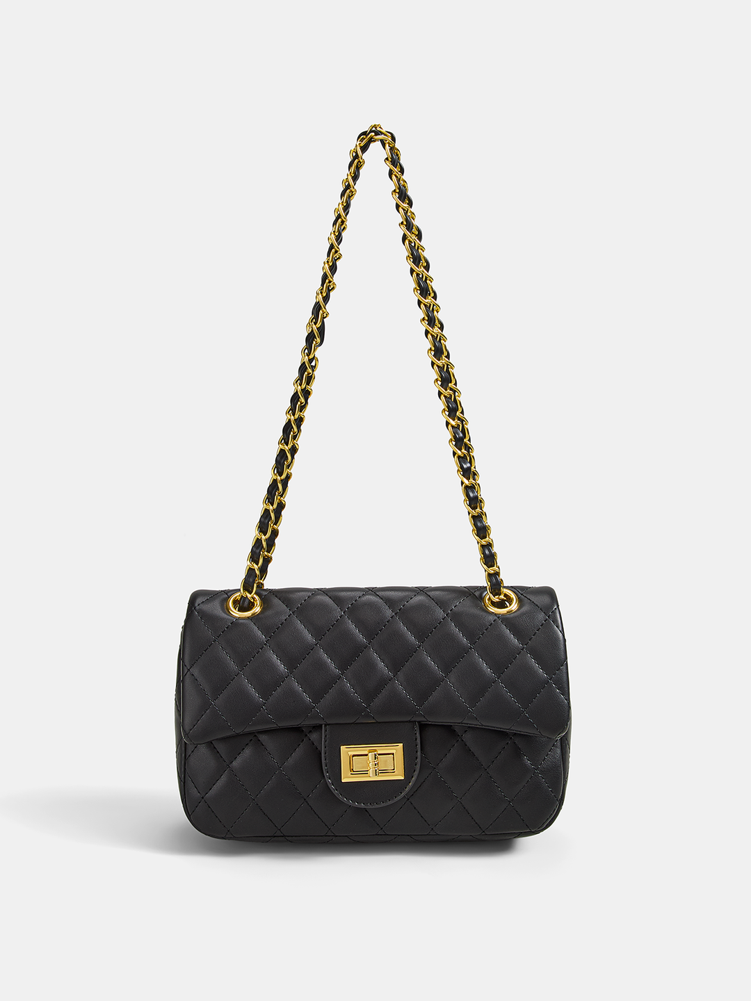 Quilted Chain Crossbody Shoulder Bag