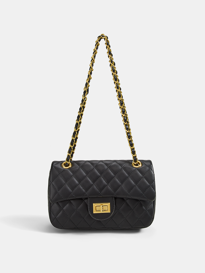 Quilted Chain Crossbody Shoulder Bag