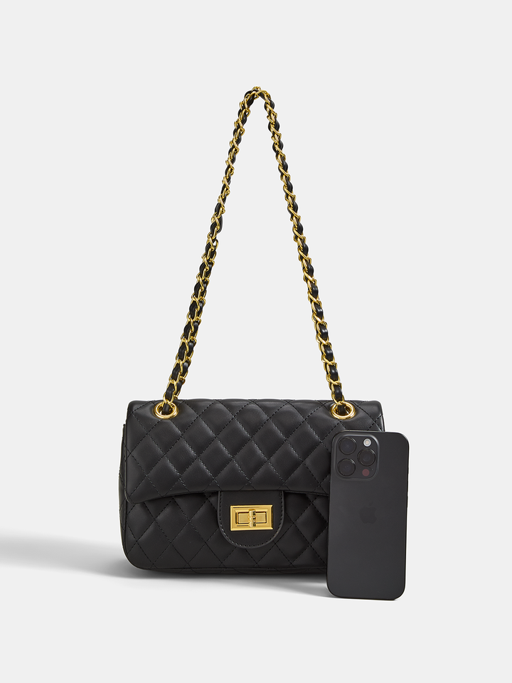 Quilted Chain Crossbody Shoulder Bag