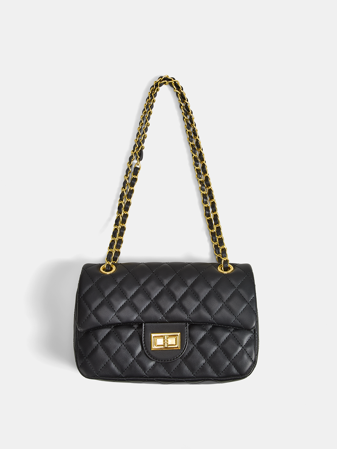 Quilted Chain Crossbody Shoulder Bag
