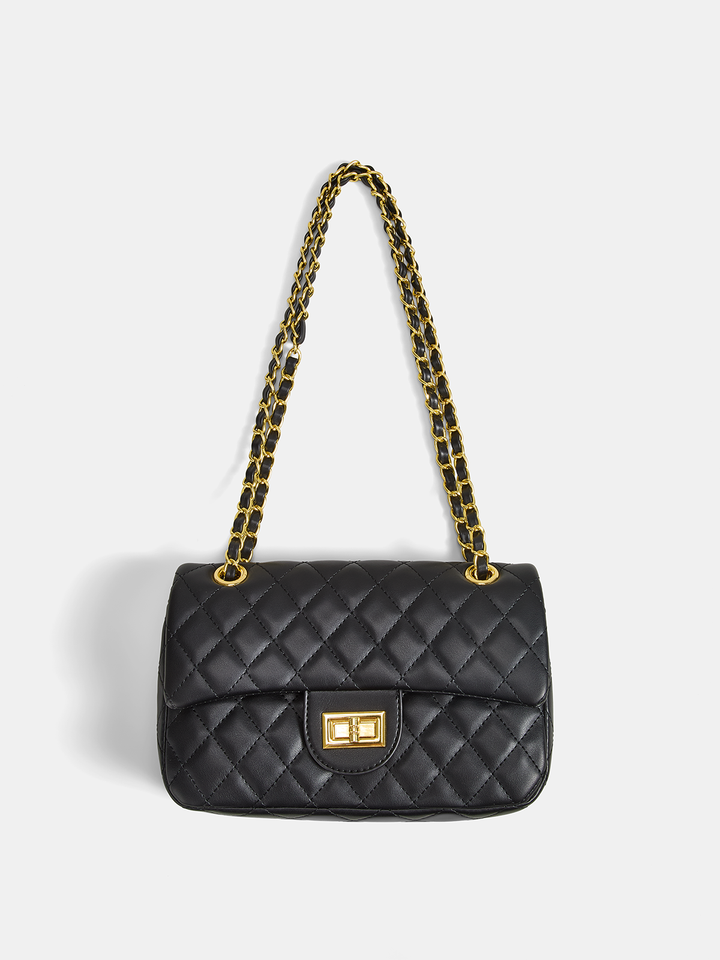 Quilted Chain Crossbody Shoulder Bag