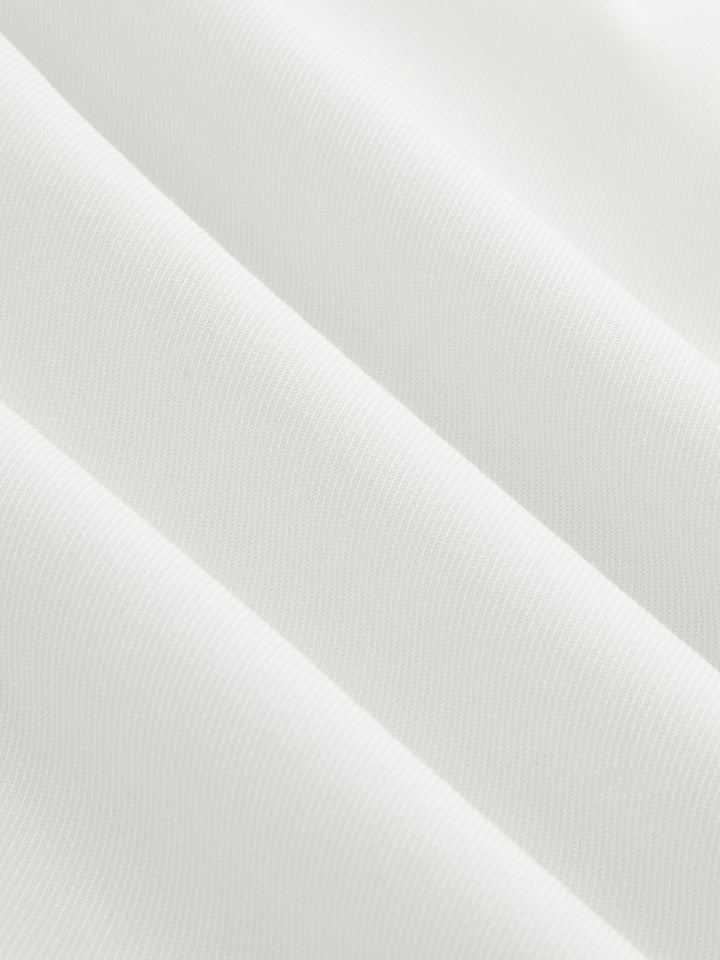 Solid  Asymmetrical Straight Leg Pants Set