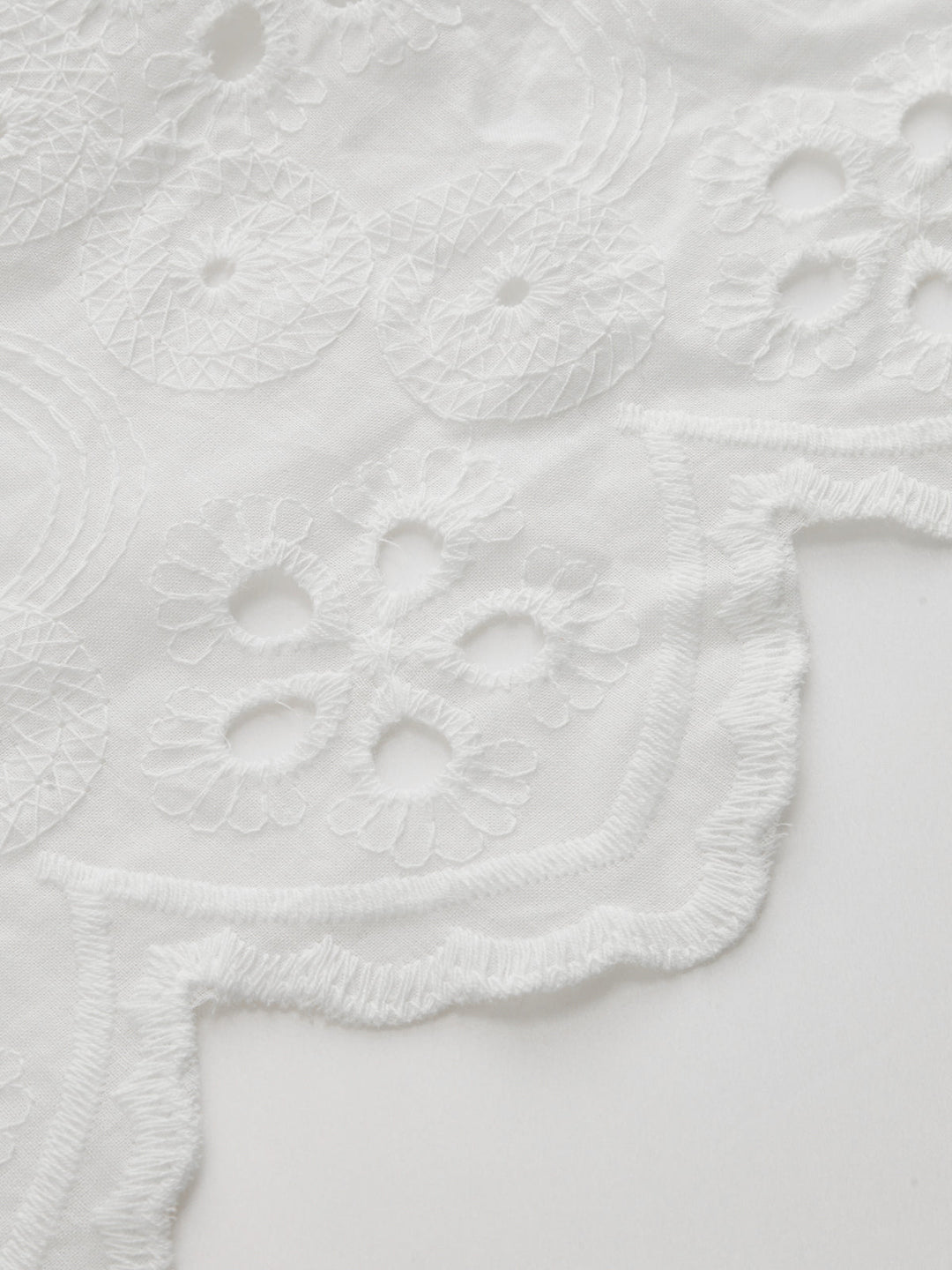 Eyelet Embroidery Two Piece Pants Set