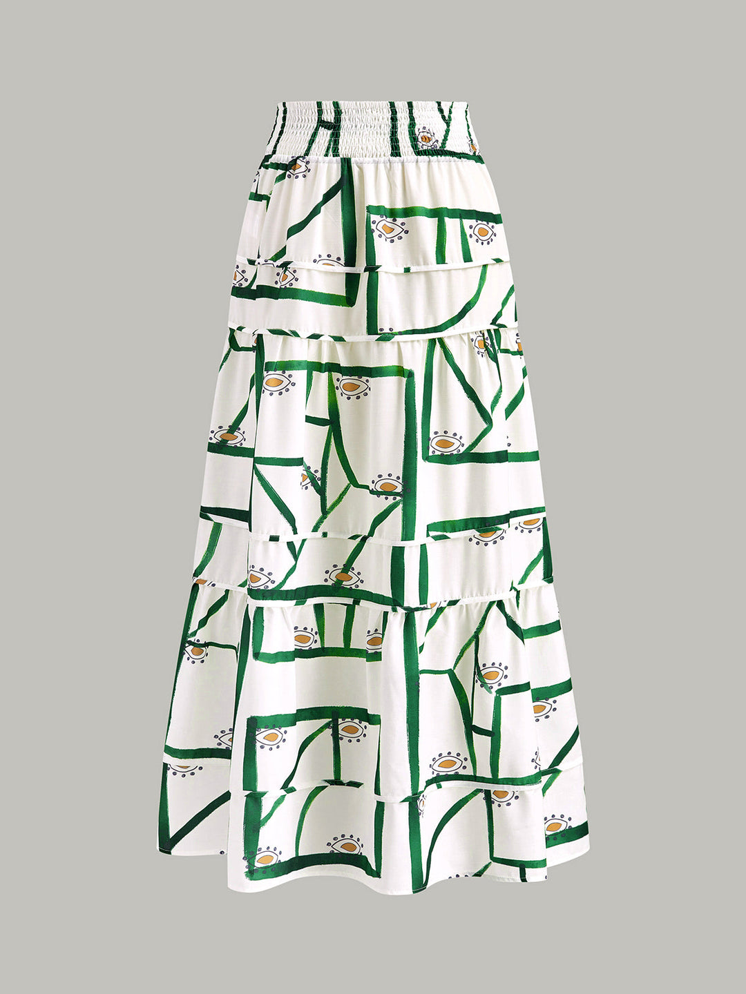 Front Tie Cami Top With Tiered Skirt Set