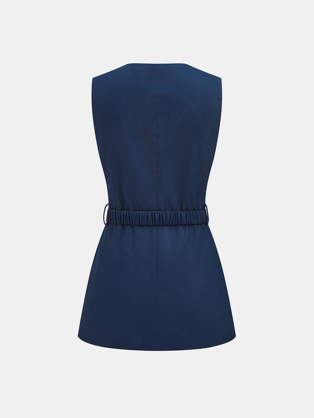 Belted Tailored Vest & Shorts Set