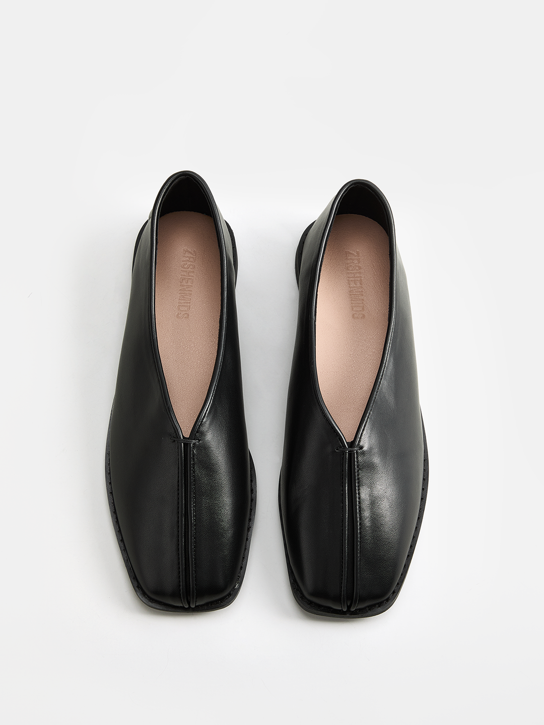 Square Toe Soft Leather Loafers