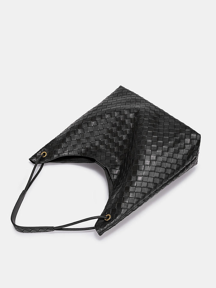 Woven Large Capacity Shoulder Tote Bag