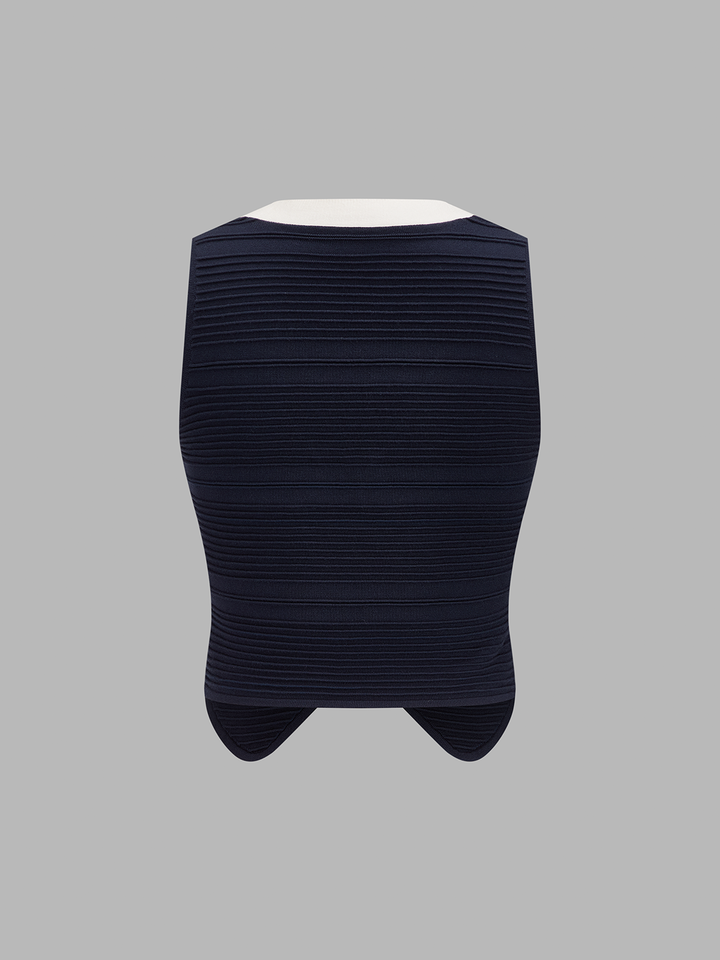Contrast Trim Knit Co-Ord Set