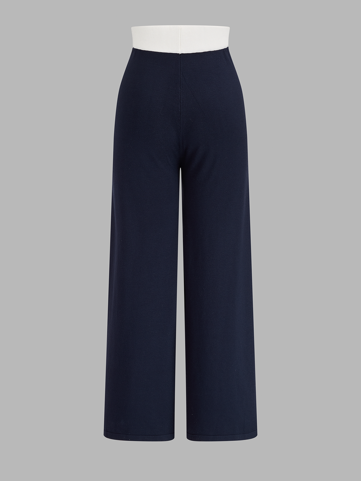 Contrast Trim Knit Co-Ord Set