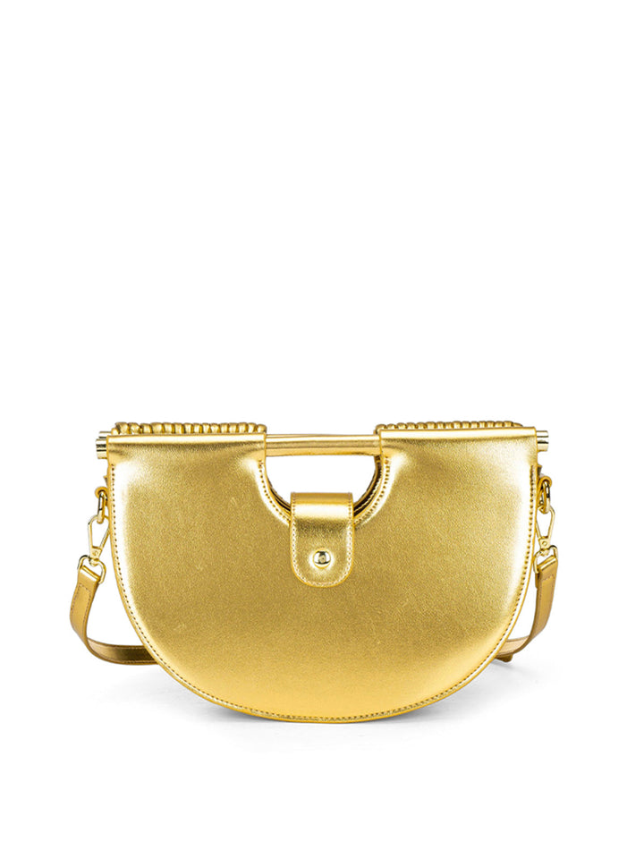 Multi-Layer Half Moon Crossbody Handbag