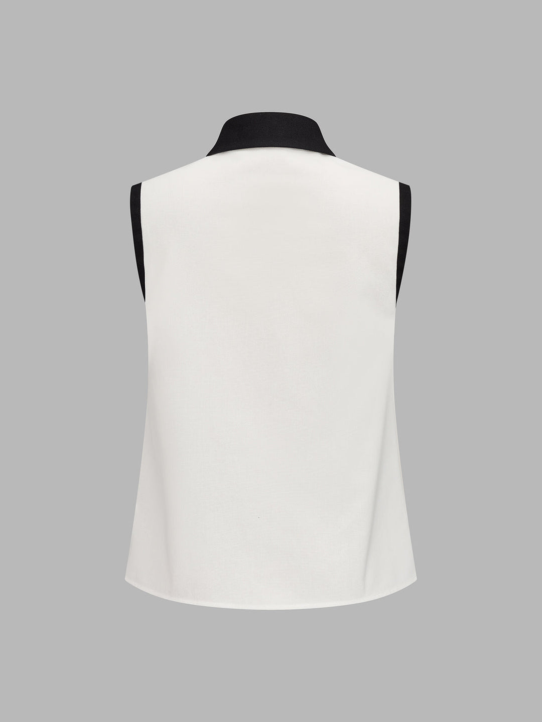 Contrast Trim Sleeveless Shirt & Shorts Set