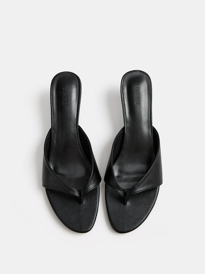 Slip On Thong Kitten Heel Mules