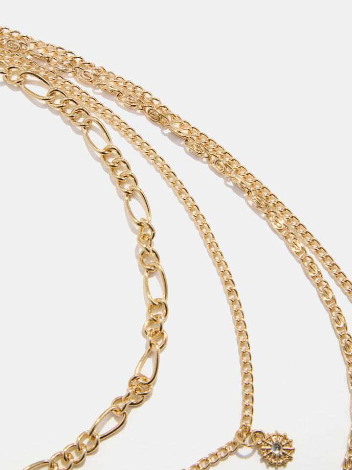 Multi Layer Coin Pendant Necklace