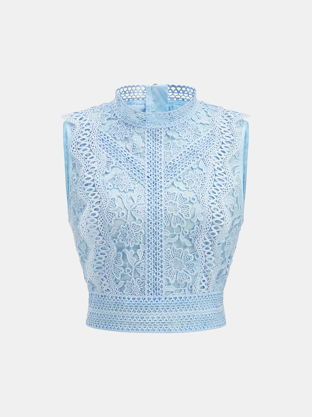 Guipure Lace Two Piece Shorts Set