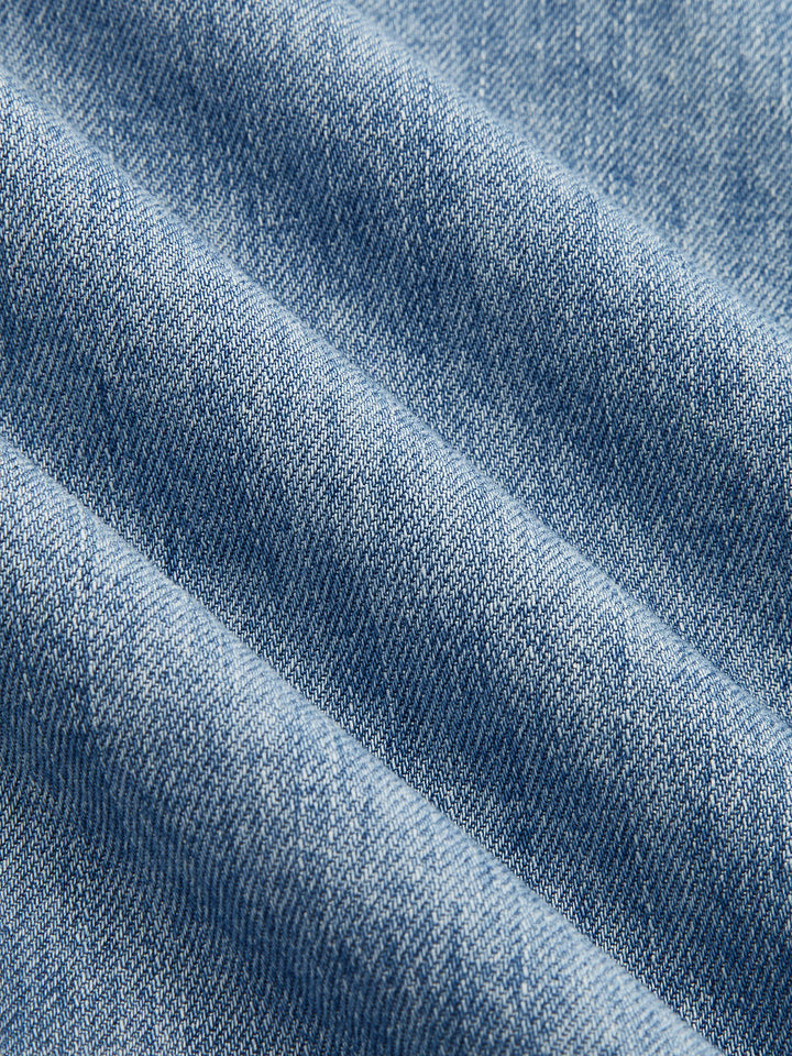 Cross Wrap Overlap Wide Leg Jeans