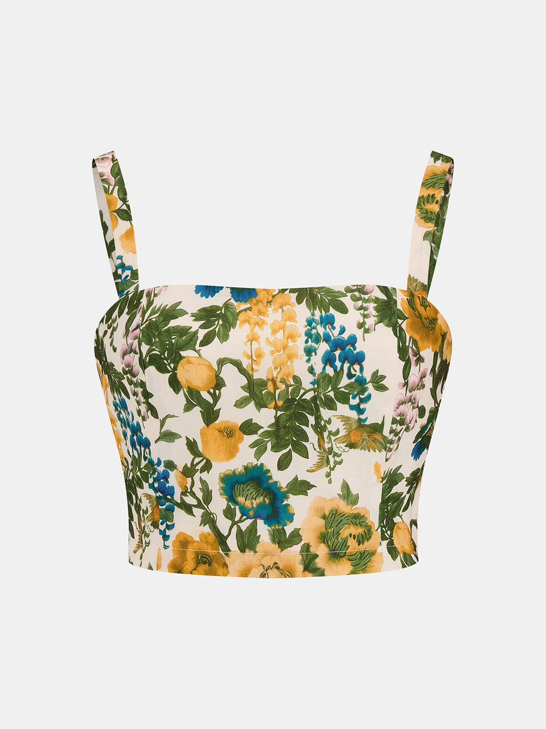 Floral Print Cropped Cami Top & Shorts Set