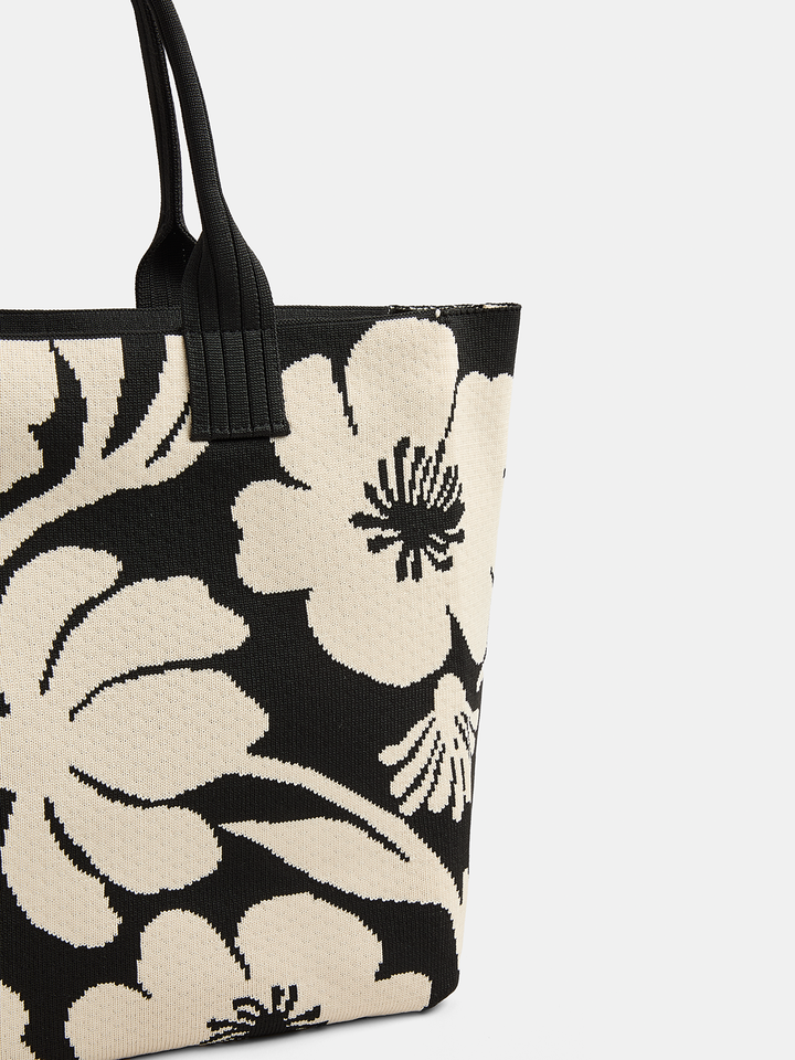 Flower Pattern Large Tote Bag