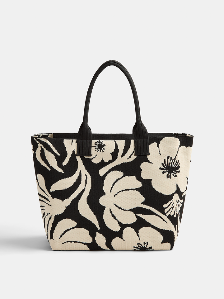 Flower Pattern Large Tote Bag
