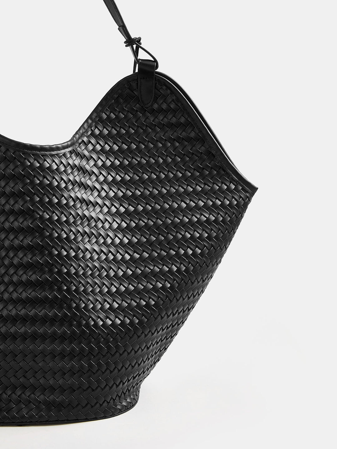 Woven Large Shoulder Tote Bag
