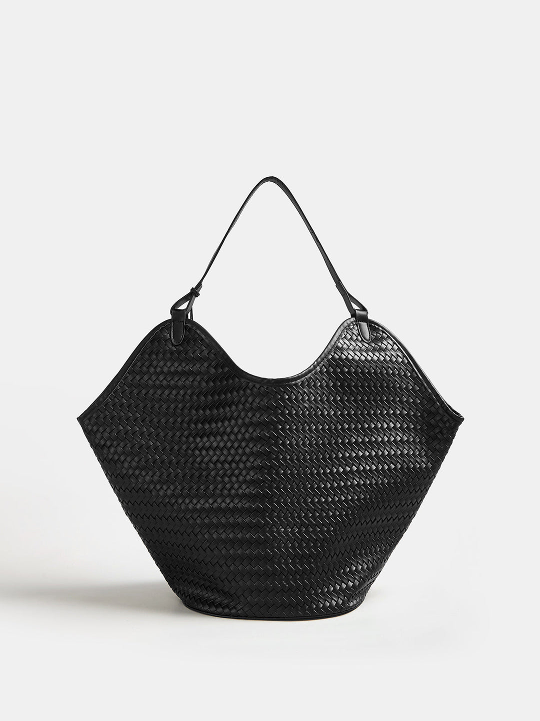 Woven Large Shoulder Tote Bag