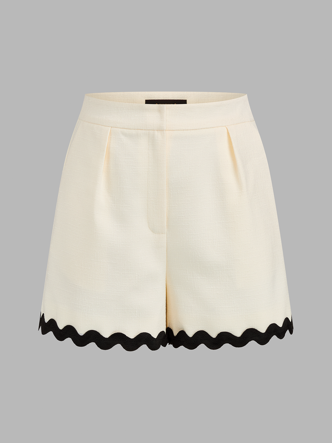 Scallop Trim Two Piece Shorts Set