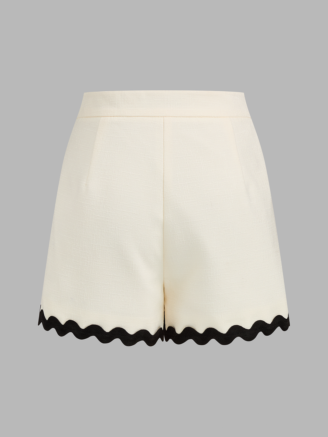 Scallop Trim Two Piece Shorts Set